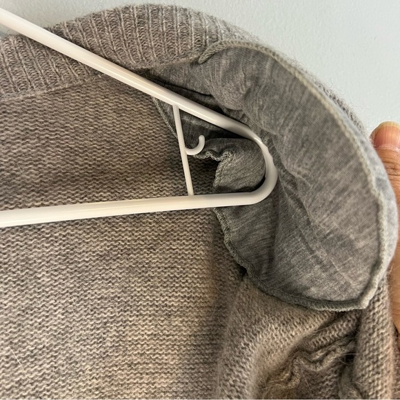 NWT Outlander Lambswool Angora Open Front Cardigan Gray Flower Long Sz 1X Long - Picture 9 of 11